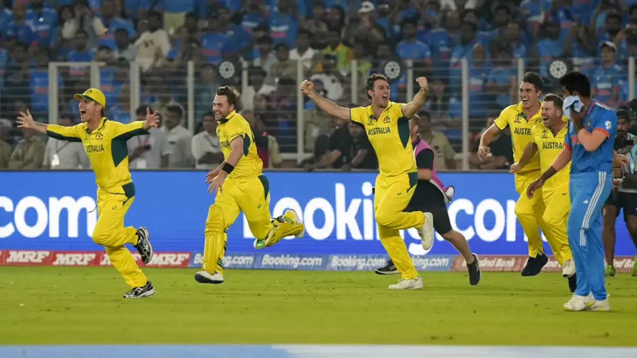 Australia players after winning ICC World Cup Final 