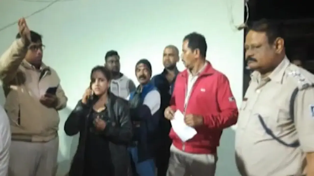 Police conducting investigation in the hospital