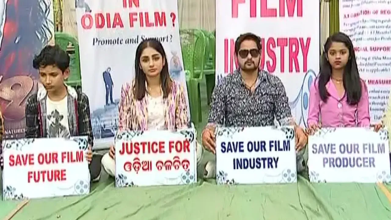 Producer Sanlisha demands justice for Odia film industry, launches dharna in Bhubaneswar