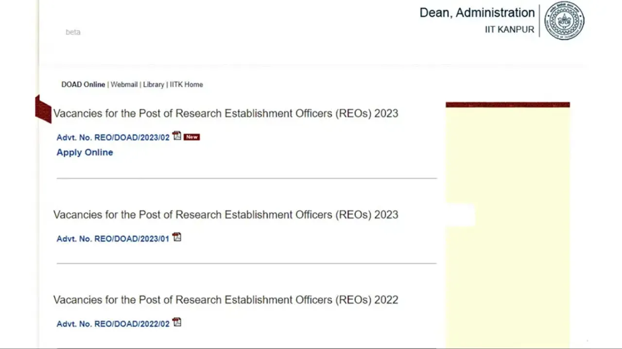 IIT Kanpur Recruitment