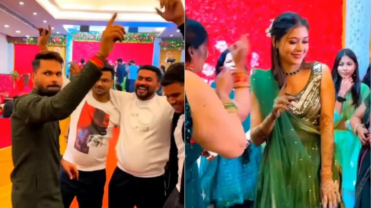 Mukesh Kumar dances with wife Divya Singh