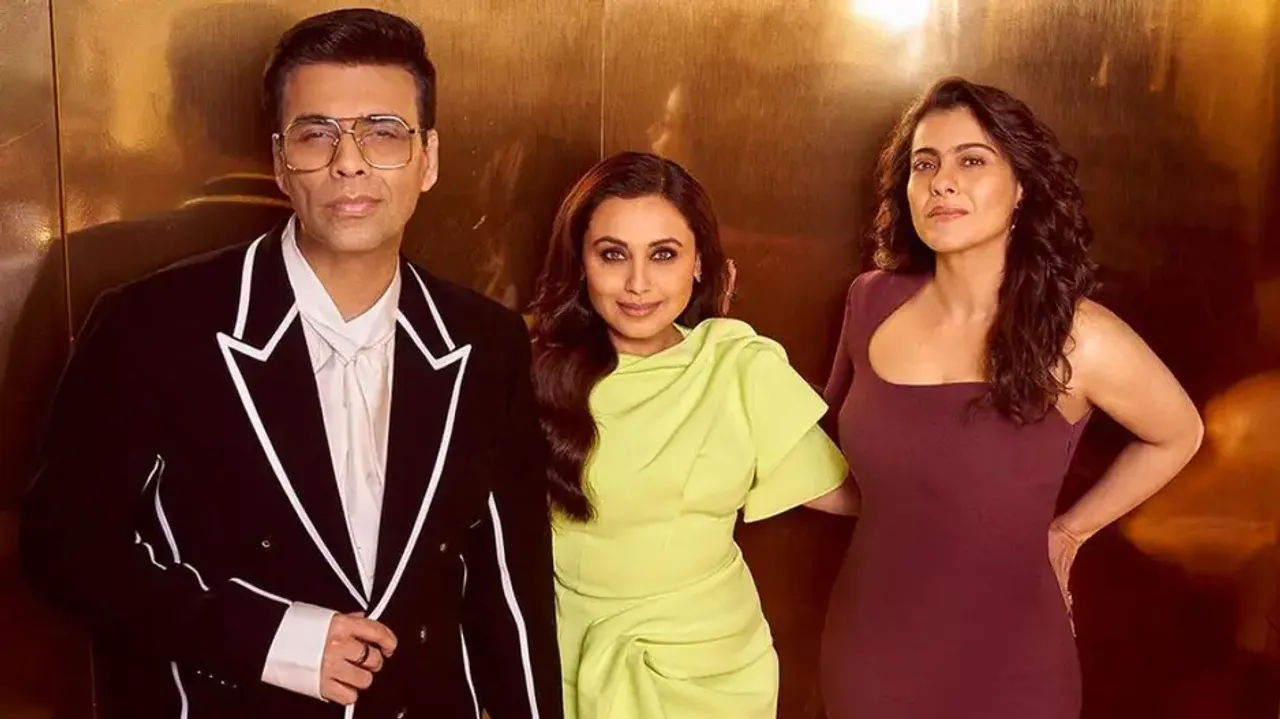 Karan Johar, Rani Mukherjee and Kajol 