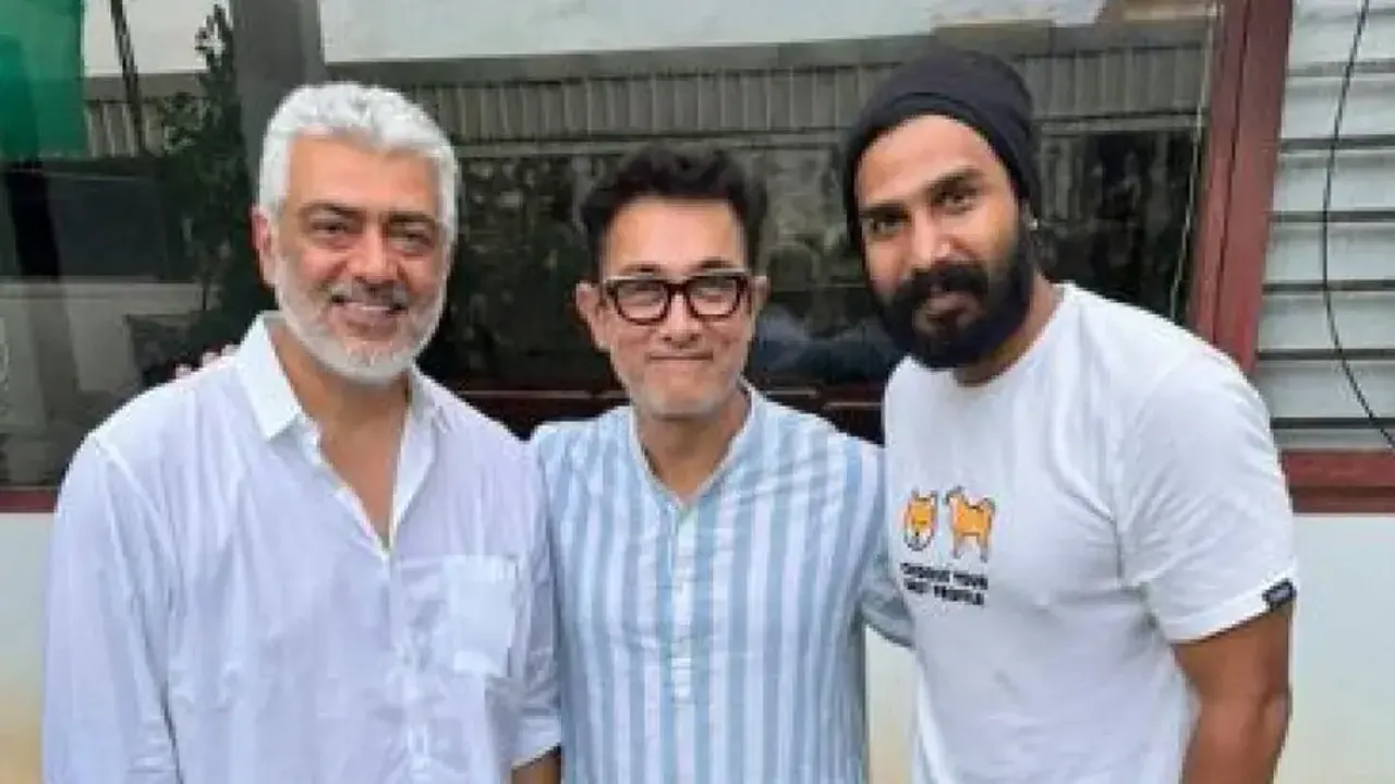 Aamir Khan with Ajith Kumar and Vishnu Vishal