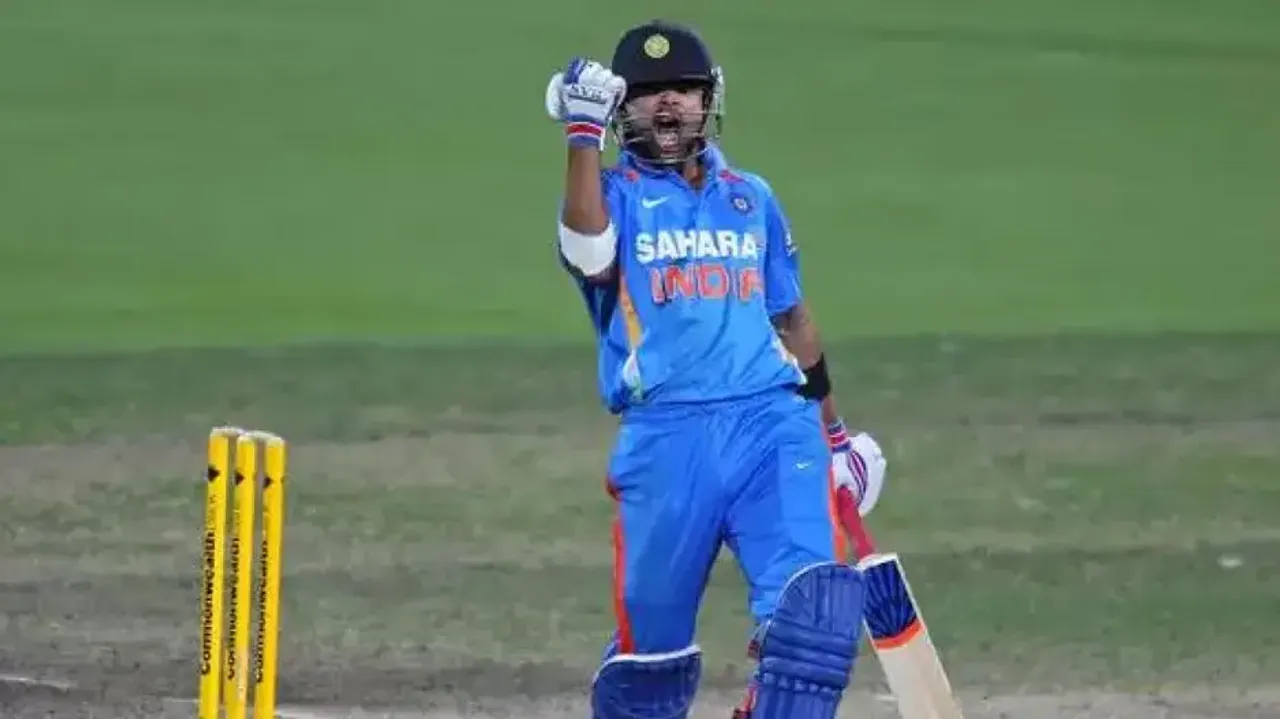 Virat Kohli during his 133 knock
