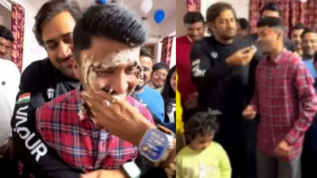  Watch: MS Dhoni attends his friend’s birthday party in this viral video