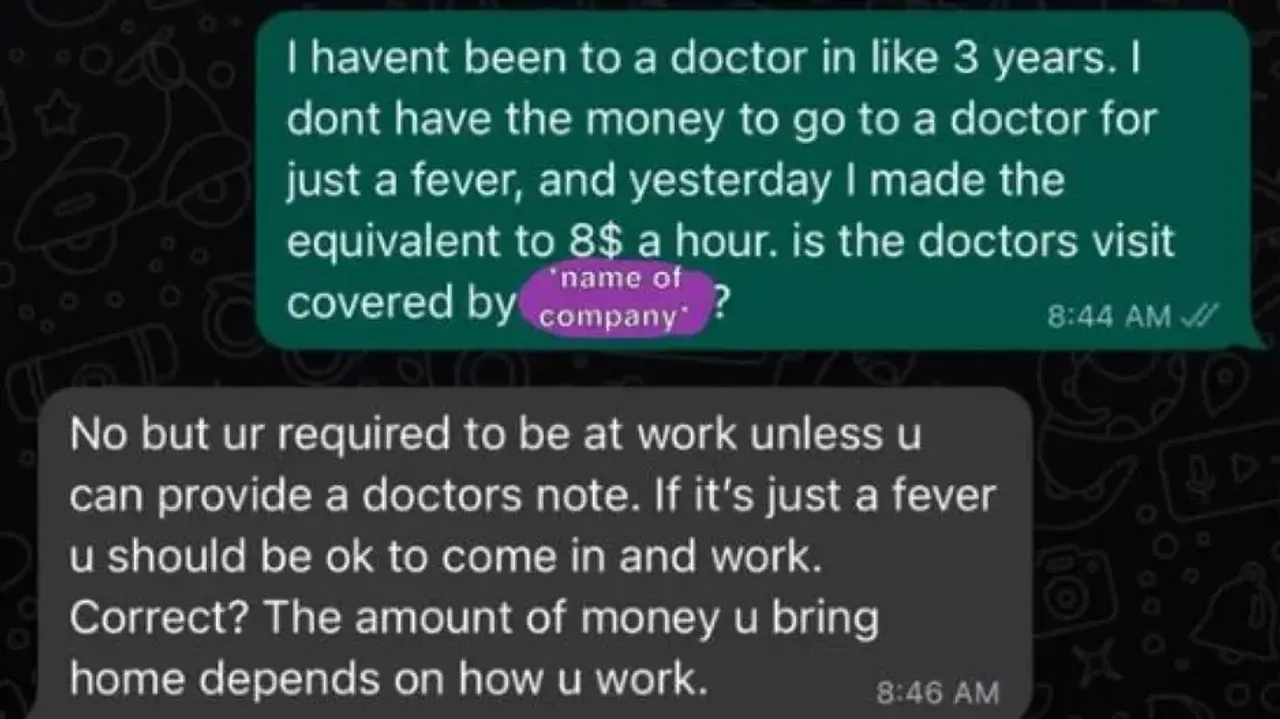 Boss denies sick leave, employee quits job on WhatsApp; chat goes viral