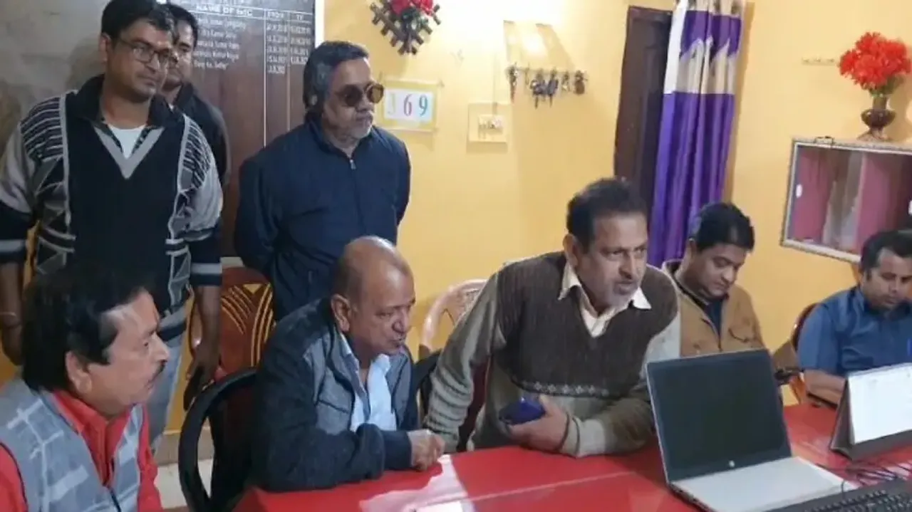 Family Of The Kidnapped Child At Police Station