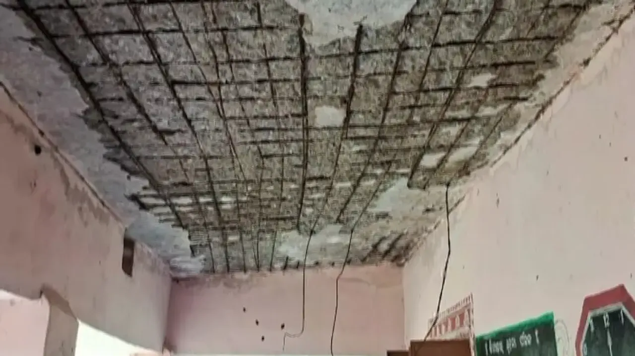 Broken Roof Of School Inaugurated In 2002