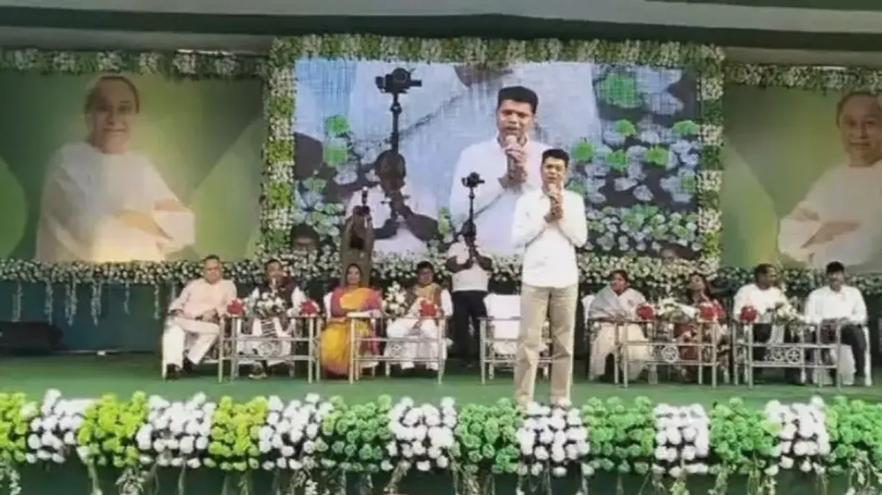 5T chairman VK Pandian addressing a youth programme in Baripada 