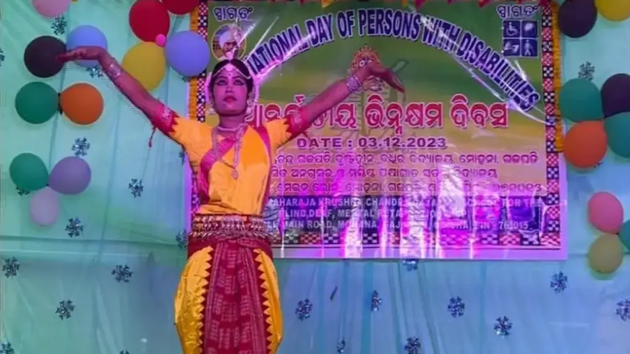 Divyang Sasmita Lima Dances On Stage