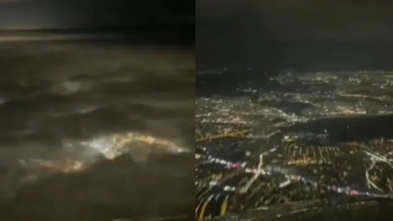 Night sky view from plane will amaze you in this viral video; Watch