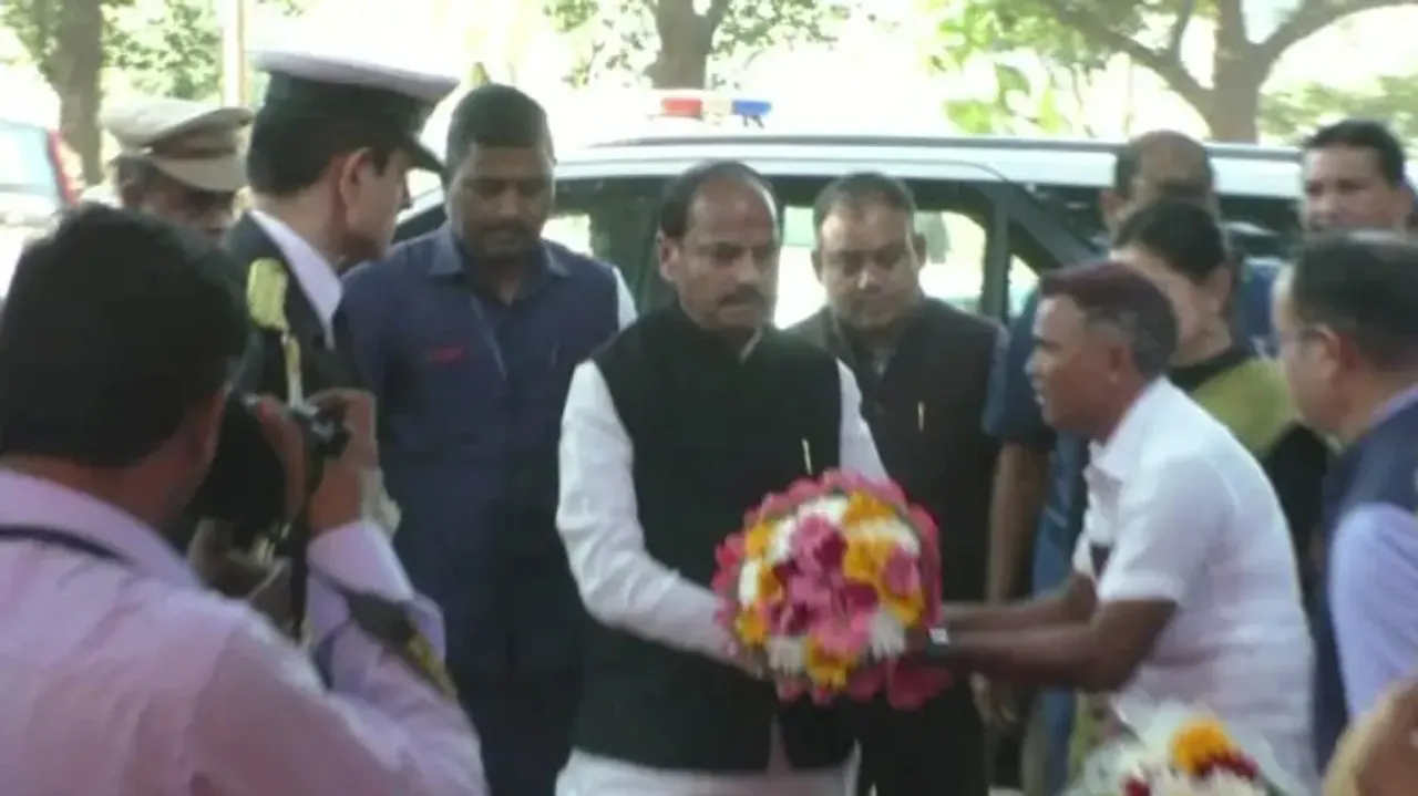 Governor Raghubar Das Arrives At Rayagada