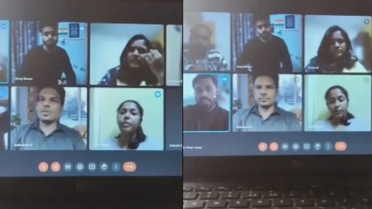 Chaos erupts during online office meeting over use of ‘Hindi Language’; video goes viral