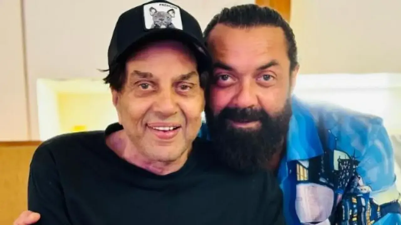 Animal actor Bobby Deol shares adorable photo with dad Dharmendra