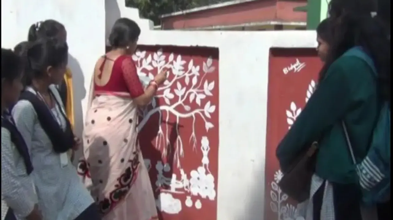 Dr Bidyutprabha Rout Painting Murals
