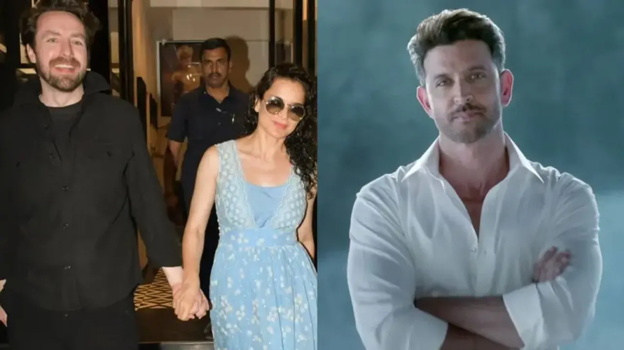 Kangana Ranaut steps out hand-in-hand with a mystery man, fans say he looks like Hrithik Roshan