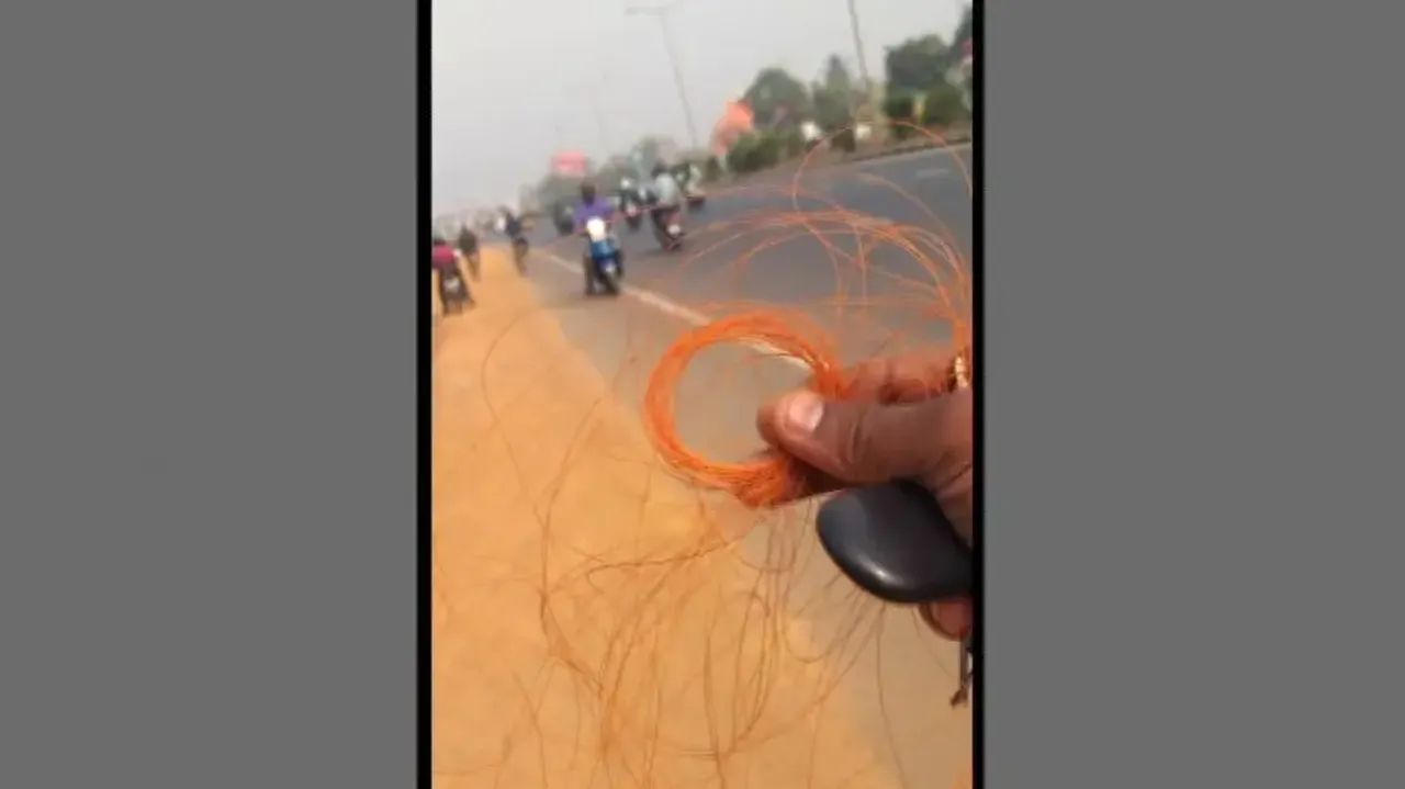 Chinese Manja Thread Recovered From Accident Spot