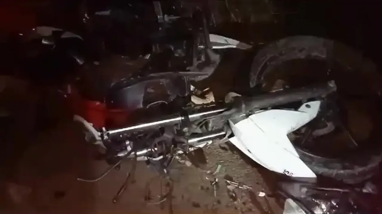 Scooter and a bike collided head-on in Ganjam