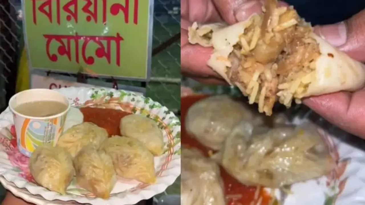 Biryani Momos: Kolkata street food vendor makes momos stuffed with chicken biryani; check reactions