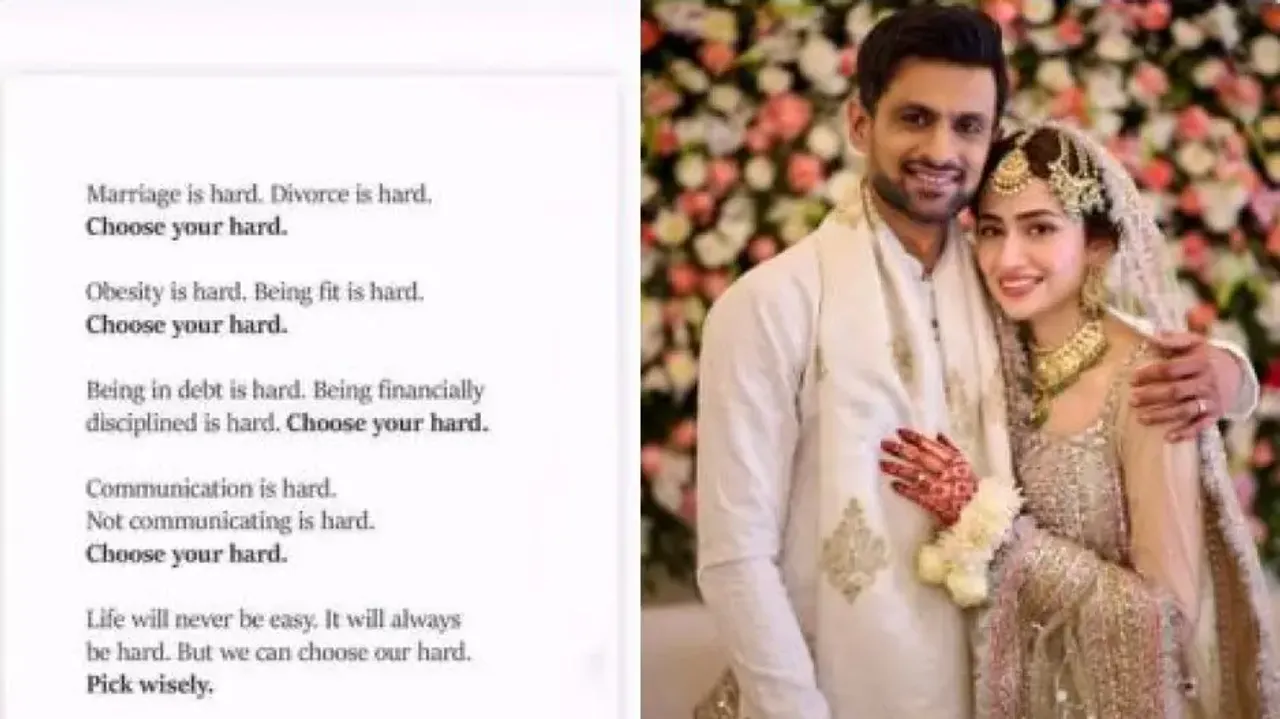 Sania Mirza cryptic post amid Shoaib Malik-Sana Javed marriage