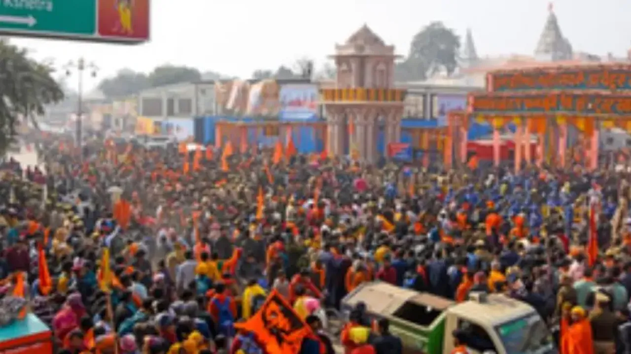 Entry of vehicles banned into Ayodhya amid massive surge of devotees