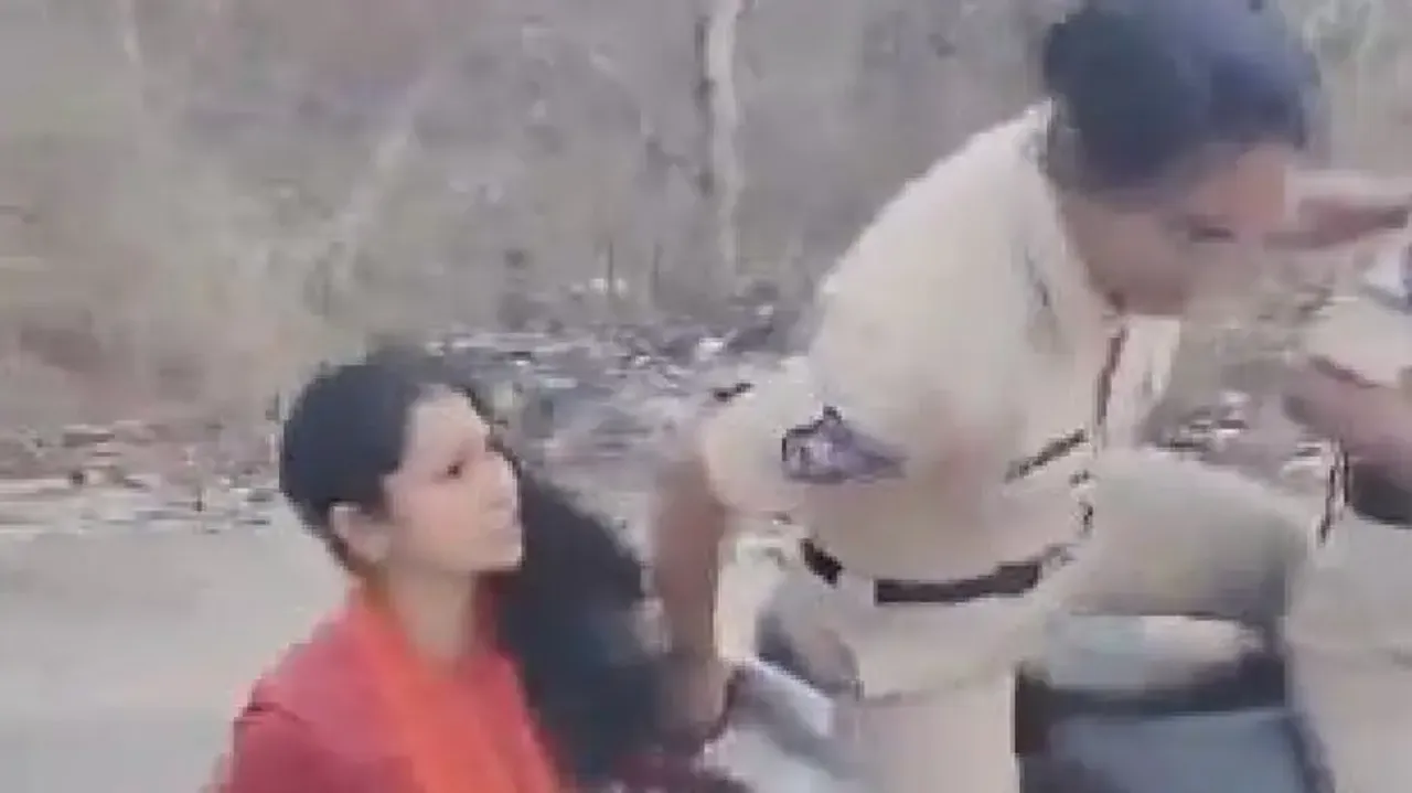 Girl student chased, dragged by hair by policewoman in Hyderabad