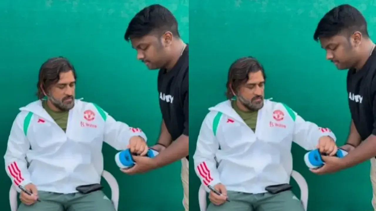 MS Dhoni gives autograph on fan’s shoes; netizens call him ‘Thala’ for a reason