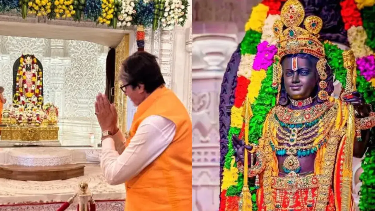 Big B visits Ayodhya Ram Temple, offers prayers to Ram Lalla