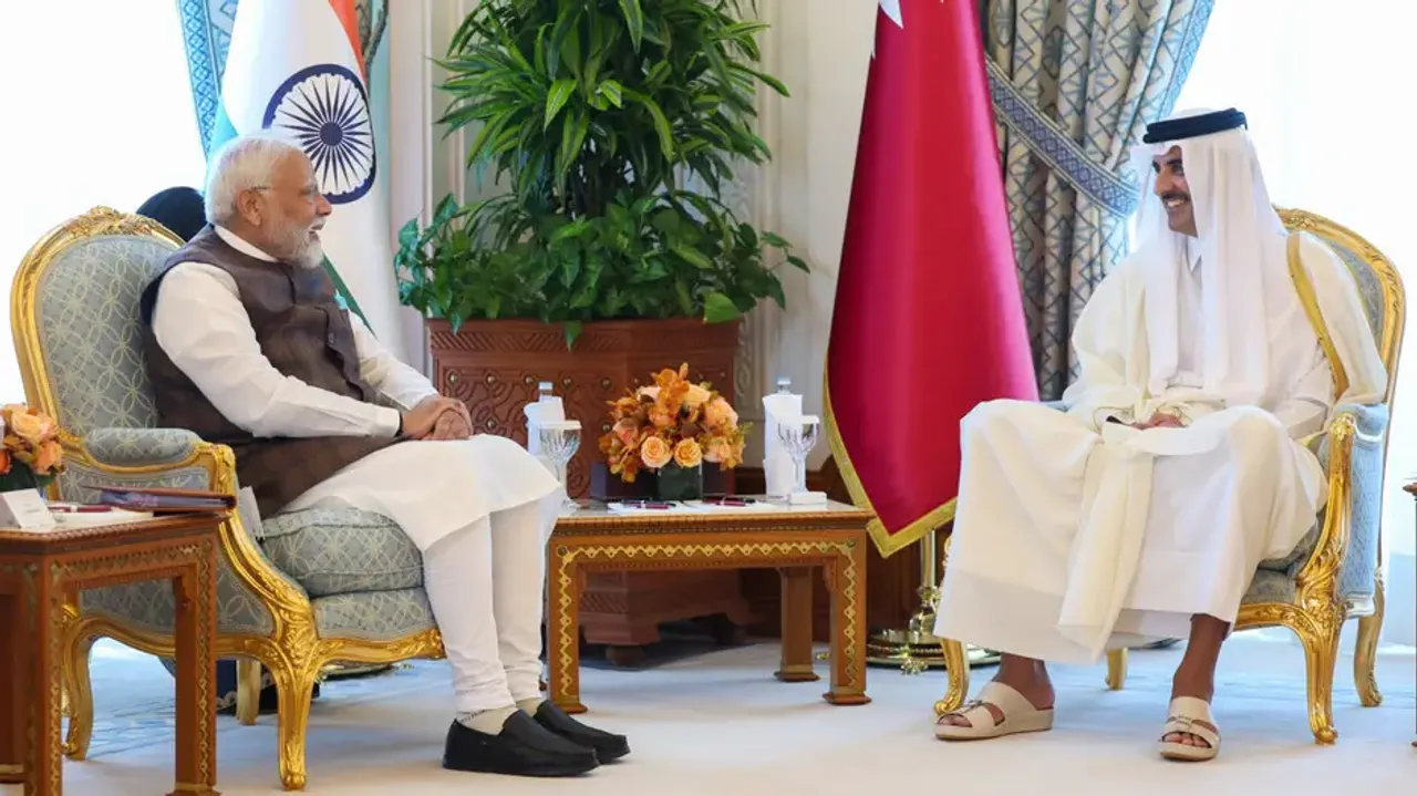 PM Modi meets Emir of Qatar in Doha, discusses range of issues