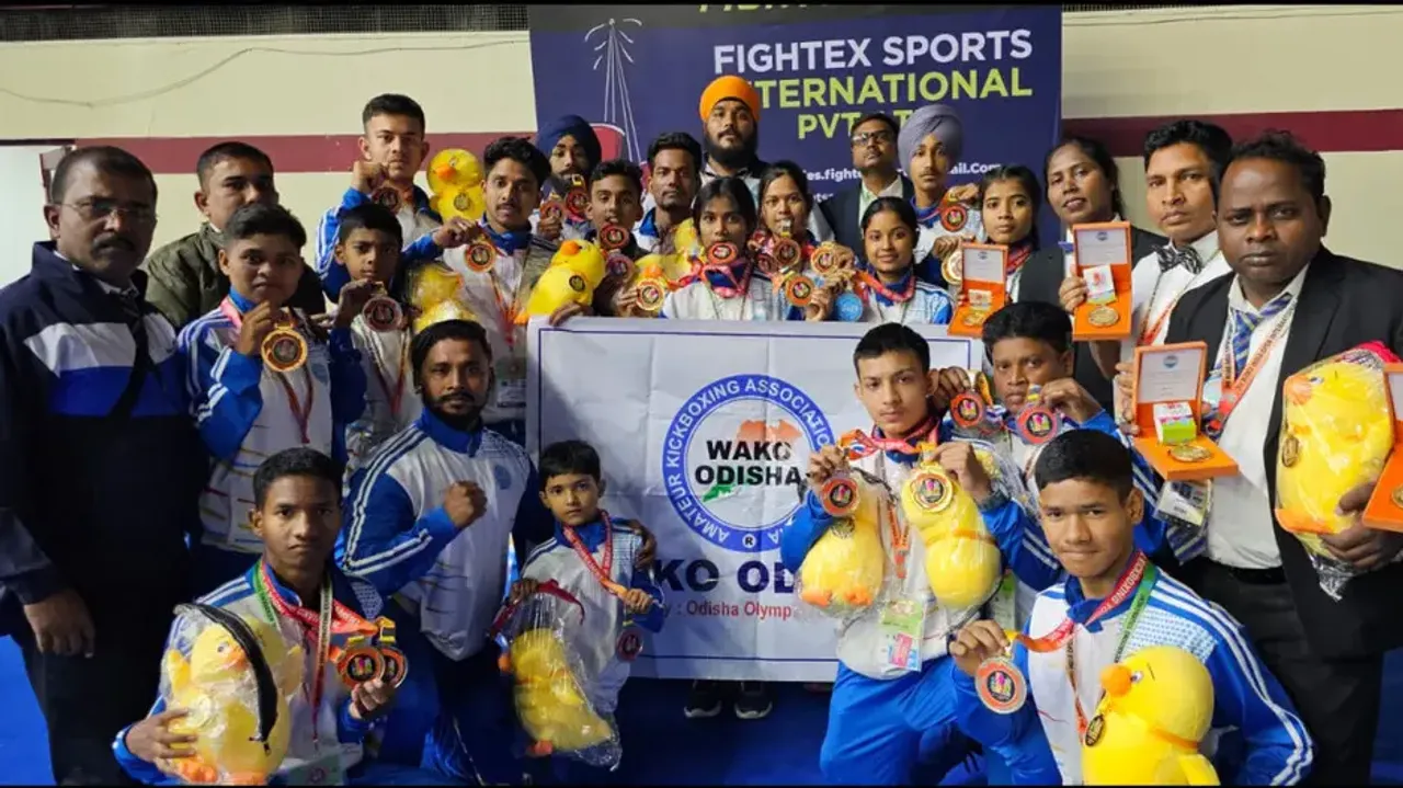 Odisha kickboxers performed splendidly in Wako India Open International Kickboxing