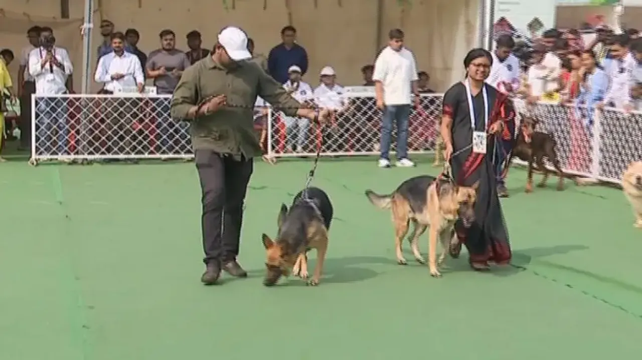 Canine show in Bhubaneswar: Dogs of different breeds regale audience
