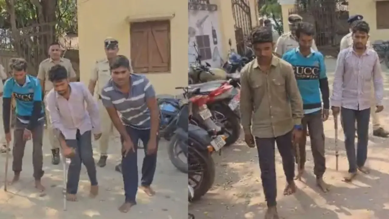 Faking disability for money! Fake divyang beggars arrested in Odisha
