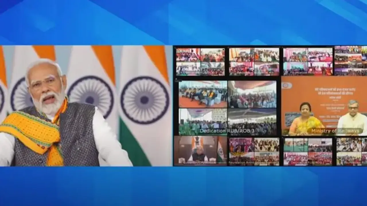 PM Modi launches 2,000 railway infra projects of over Rs 41,000 crore