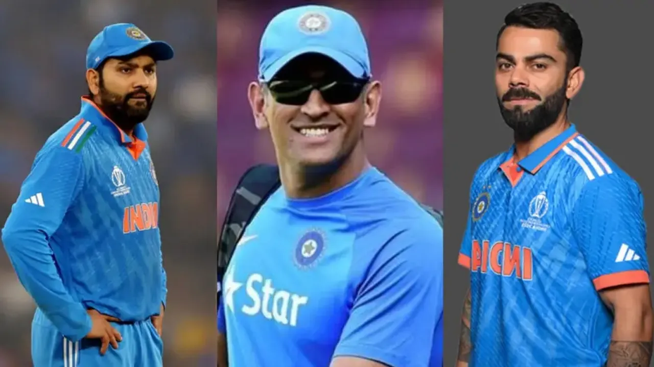 Rohit Sharma, MS Dhoni, Virat Kohli