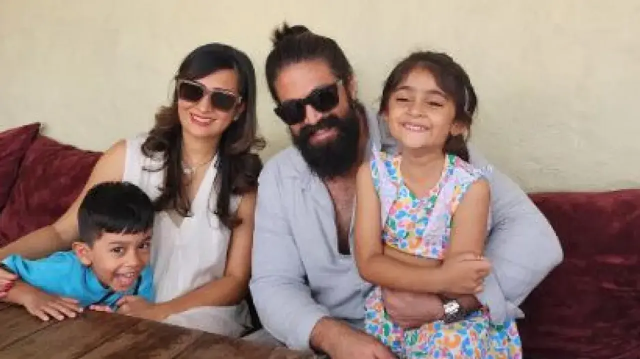 KGF star Yash visits animal farm with wife Radhika Pandit and kids