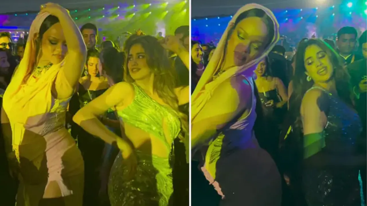 Janhvi Kapoor and Rihanna groove to 'Zingaat' at Ambani's wedding, watch