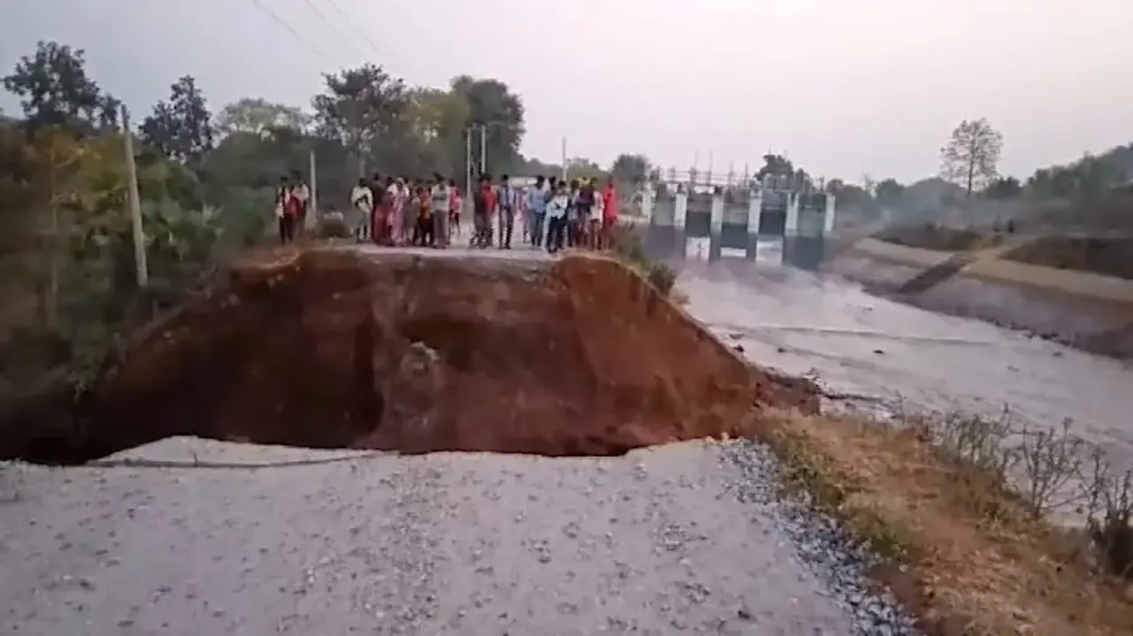 Embankment Breach Of Indravati South Canal