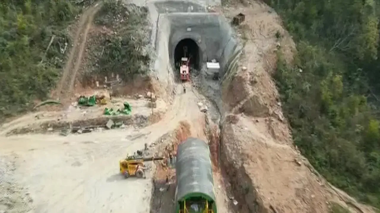 Tunnel On Khordha-Bolangir Railway Line