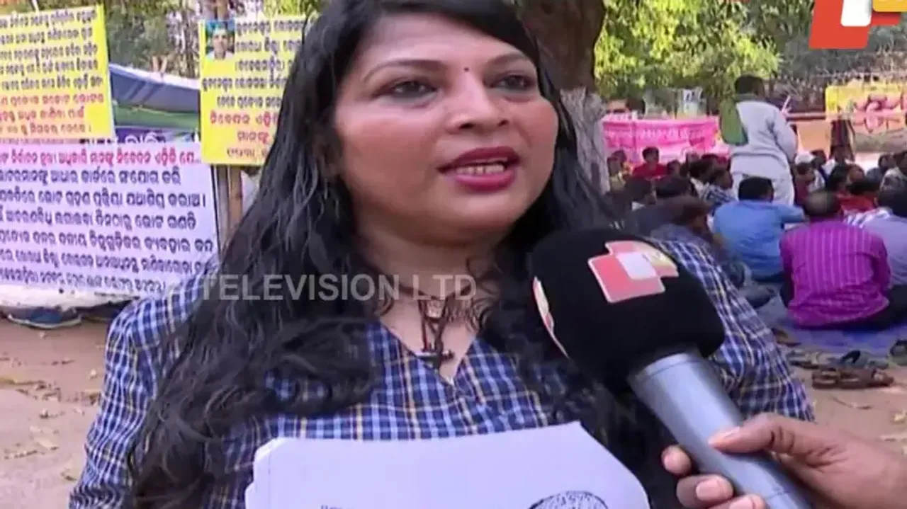 Protesting Woman Dr Archana Kanungo