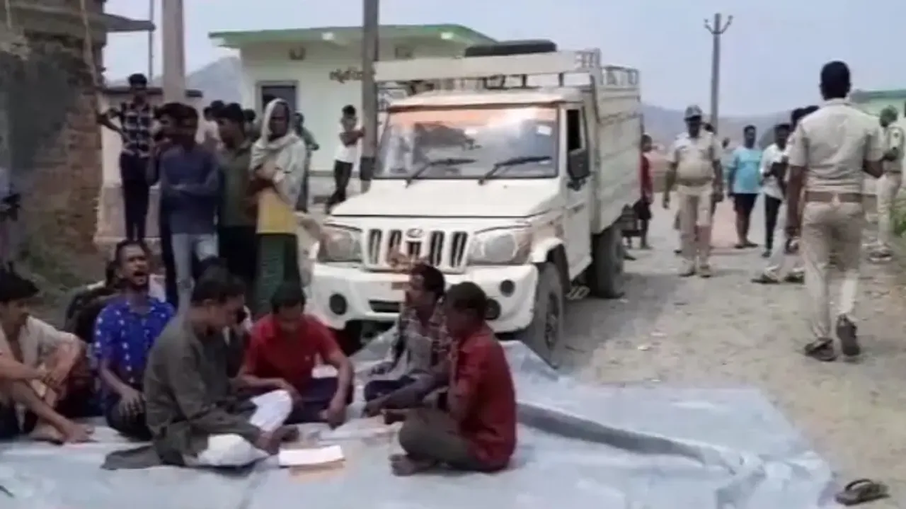 Villagers Stage Road Blockade In Jajpur After Stone Crusher Mishap