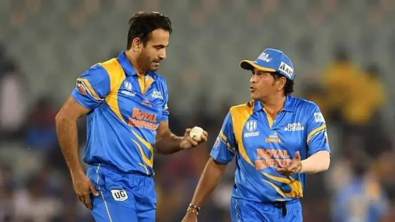 Irfan Pathan and Sachin Tendulkar