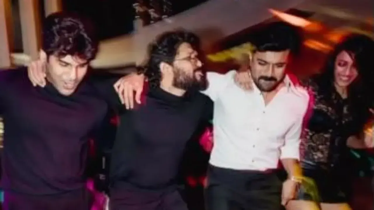Allu Arjun wishes birthday boy Ram Charan with ‘Naatu Naatu’ dance video