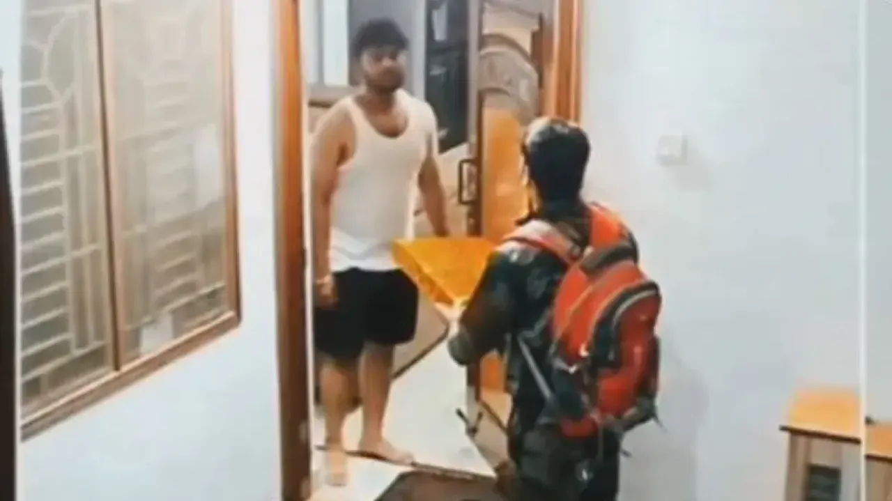 Soldier returns home, heartbroken to see wife with another man; 'staged' video goes viral