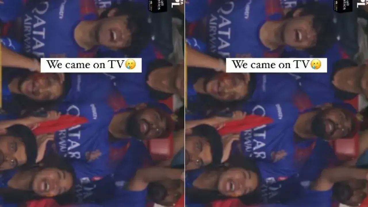 RCB fan caught on camera