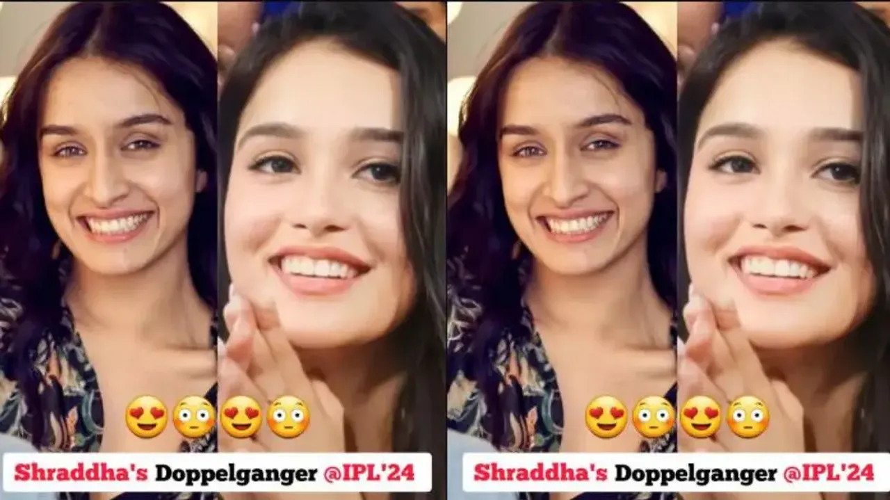 Shraddha Kapoor’s doppelganger steals limelight during MI vs RCB match