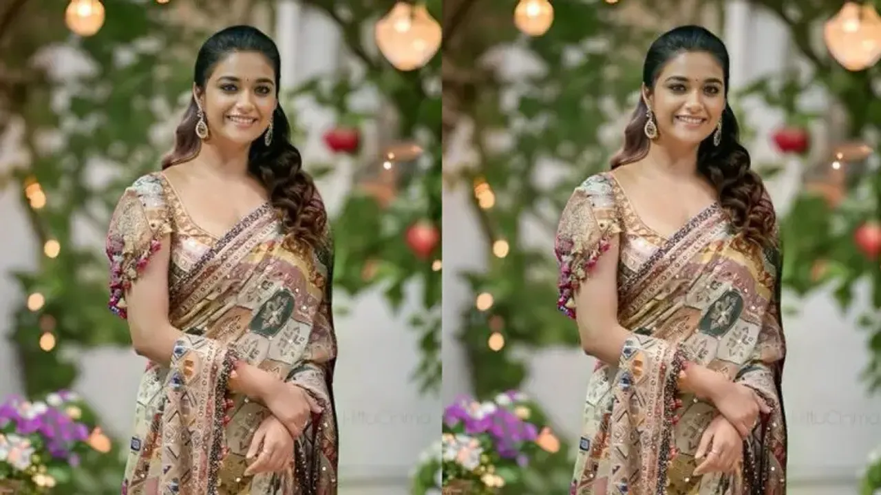 Keerthy Suresh brings in heat in stunning traditional saree – Check pics