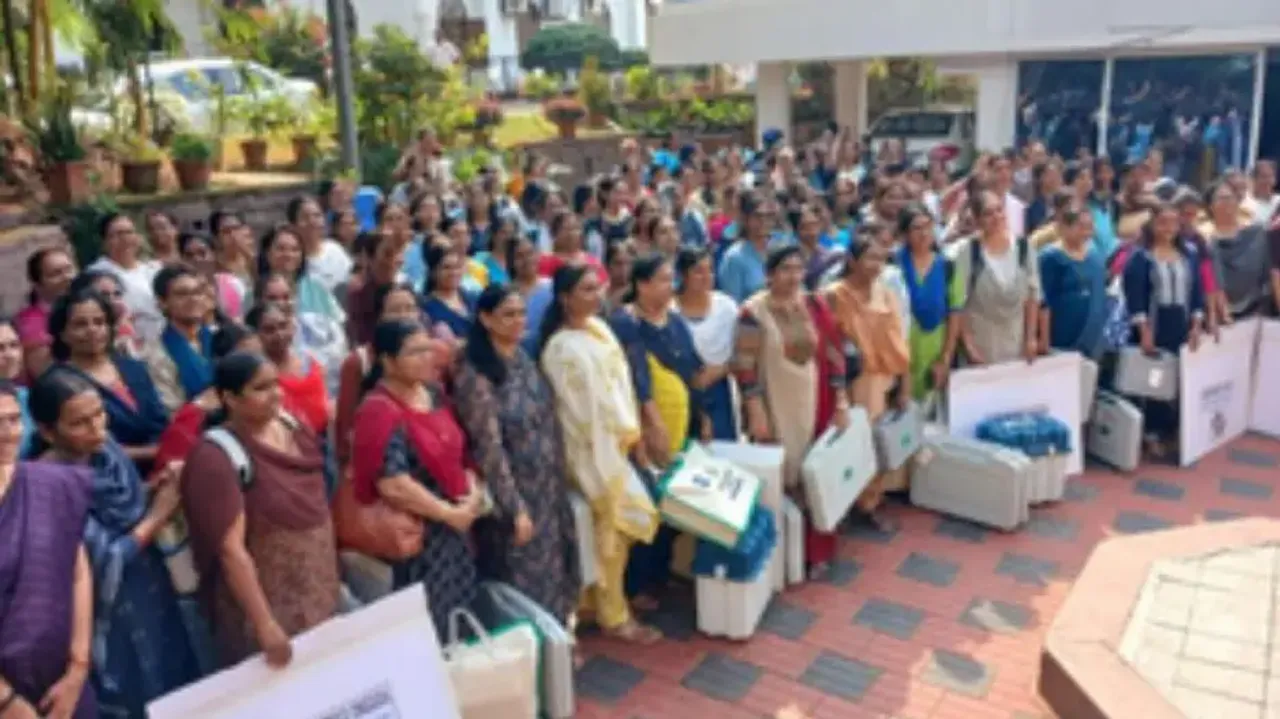 ‘Beauty of Indian democracy’: Women officers dominate polling in Puducherry’s Mahe region