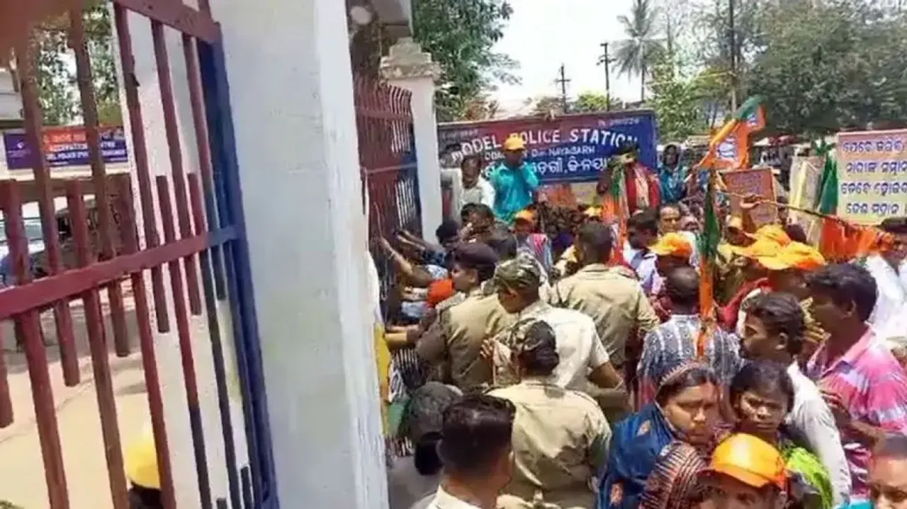 BJP demands justice for rape survivor, gheraoes police station in Odisha’s Nayagarh 