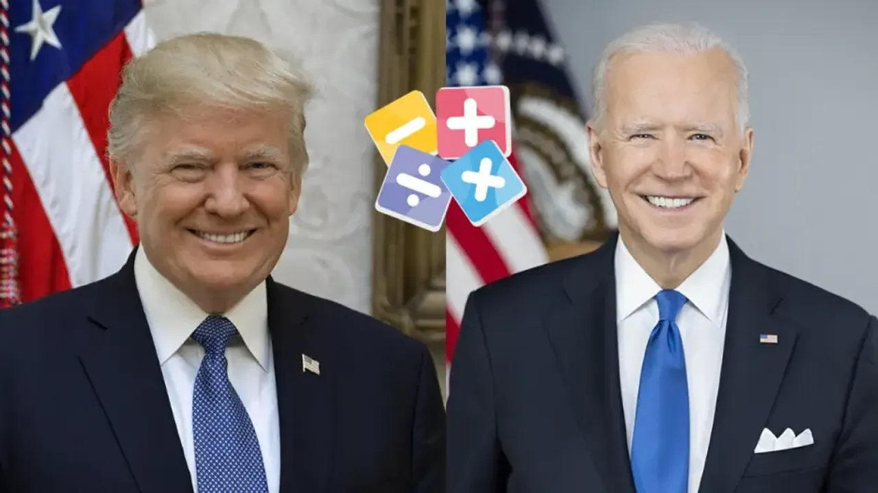 Donald Trump and President Joe Biden