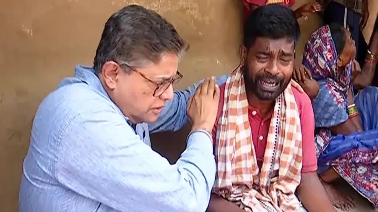 Baijayant Panda Interacts With Several Families Who Lost Their Loved Ones